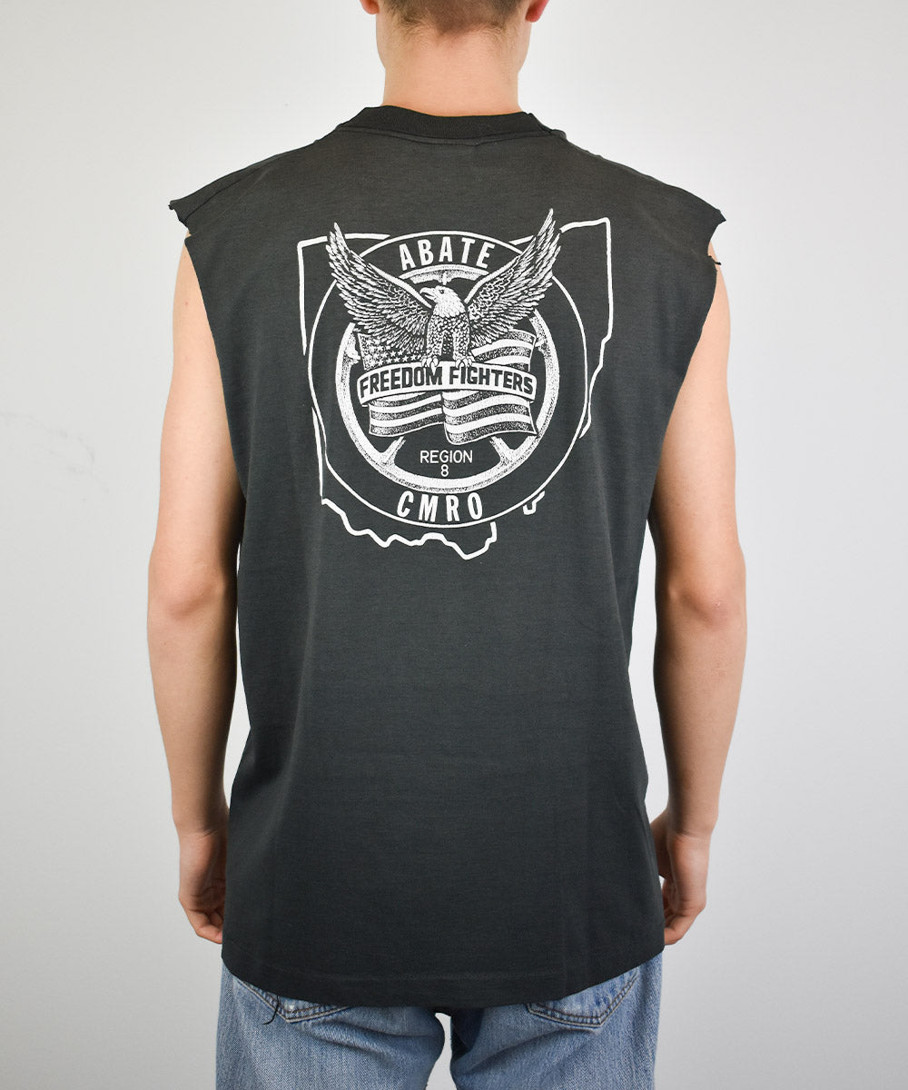 1992 A.B.A.T.E. Fifth Annual County Motorcycle Vintage Tank Top (L)