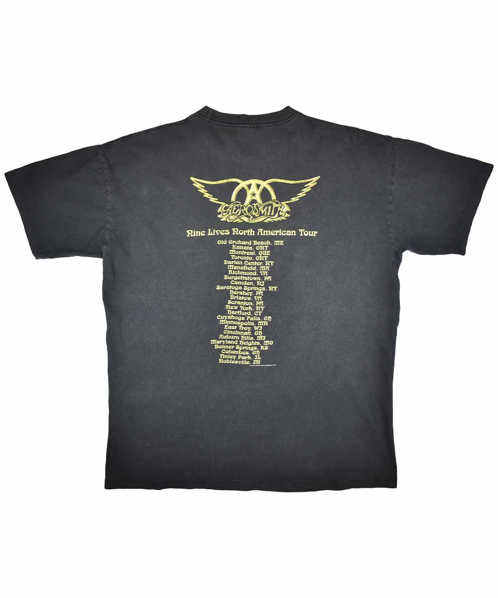 1997 AEROSMITH "Nine Lives" Camiseta Vintage