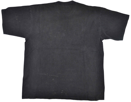 Vintage Biggie 00s "Memorial" Rap Shirt Christopher Wallace, Biggie Smalls or Notorious B.I.G. began experimenting with music in his teens, where he began to forge his close friendship with Sean "Puffy" Combs. His 1994 debut album, Ready to Die, was a huge success. Rolling Stones Magazine ranked the album at No. 23 of the 100 greatest debut albums of all time. Biggie was killed in Los Angeles on March 9, 1997. The tee has a crazy vintage look.