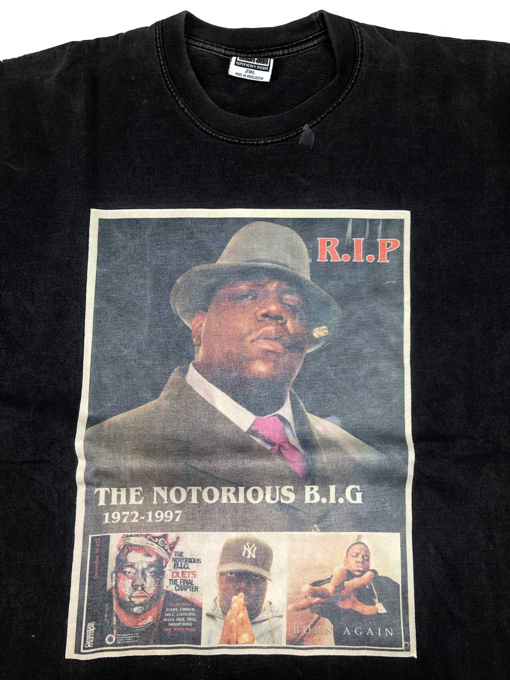 00s NOTORIOUS B.I.G. "Memorial" Camiseta Retro