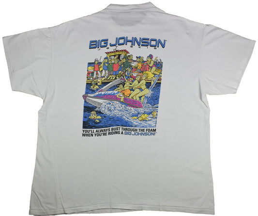 Vintage Big Johnson 1994 "Jet Skis" Vintage Shirt Vintage Big Johnson shirt with a really cool back graphic. The shirt has some front logo details. The piece has a good vintage condition.