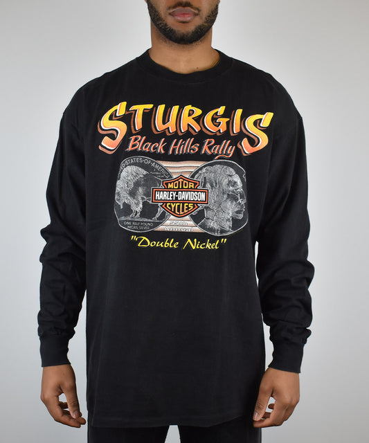 1995 HARLEY DAVIDSON Vintage Long-Sleeve T-Shirt (XL)