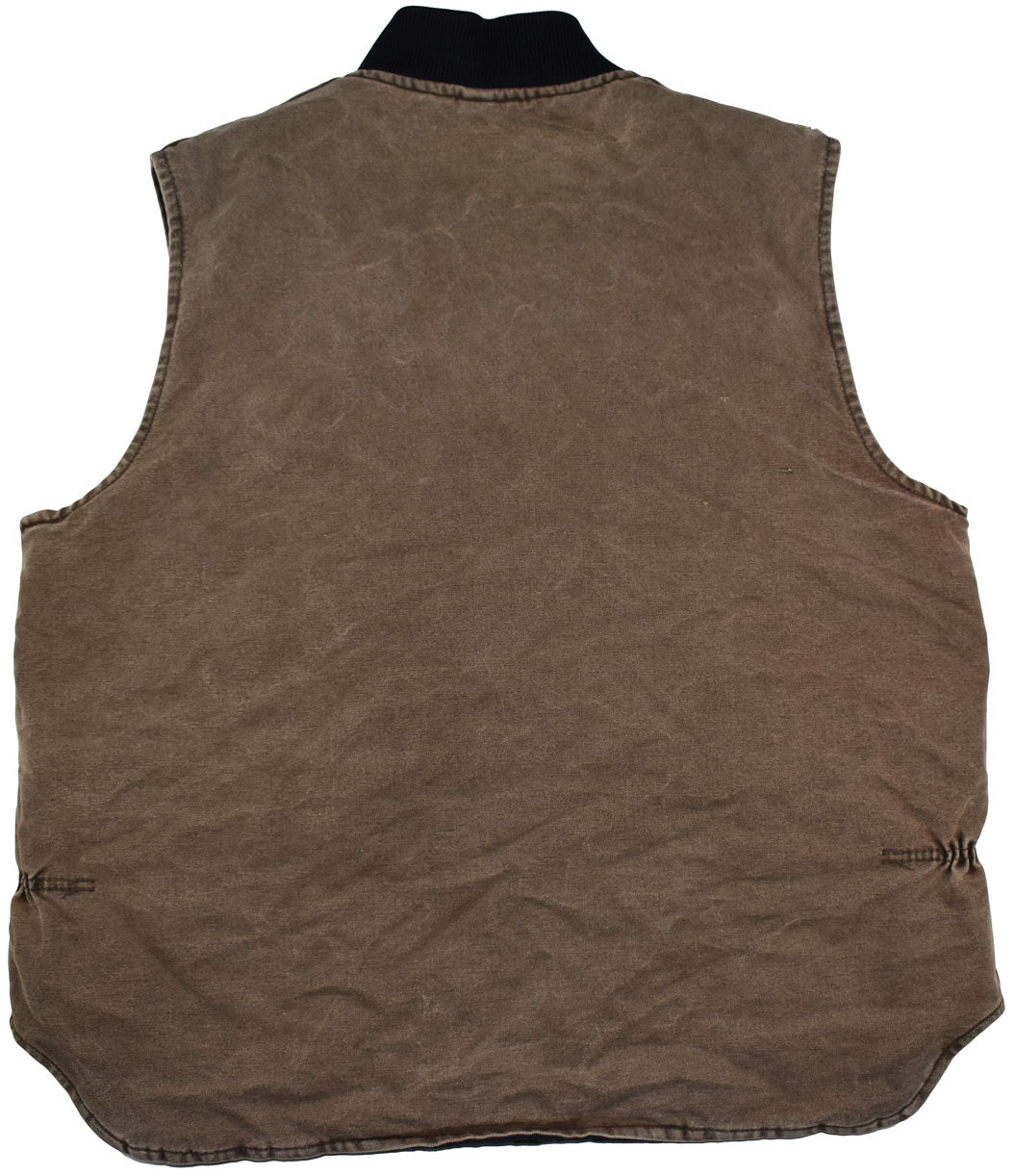Vintage Carhartt 90s Work Vest Vintage Carhartt vest with a really cool vintage look. The vest has some holes and stains allover the piece.