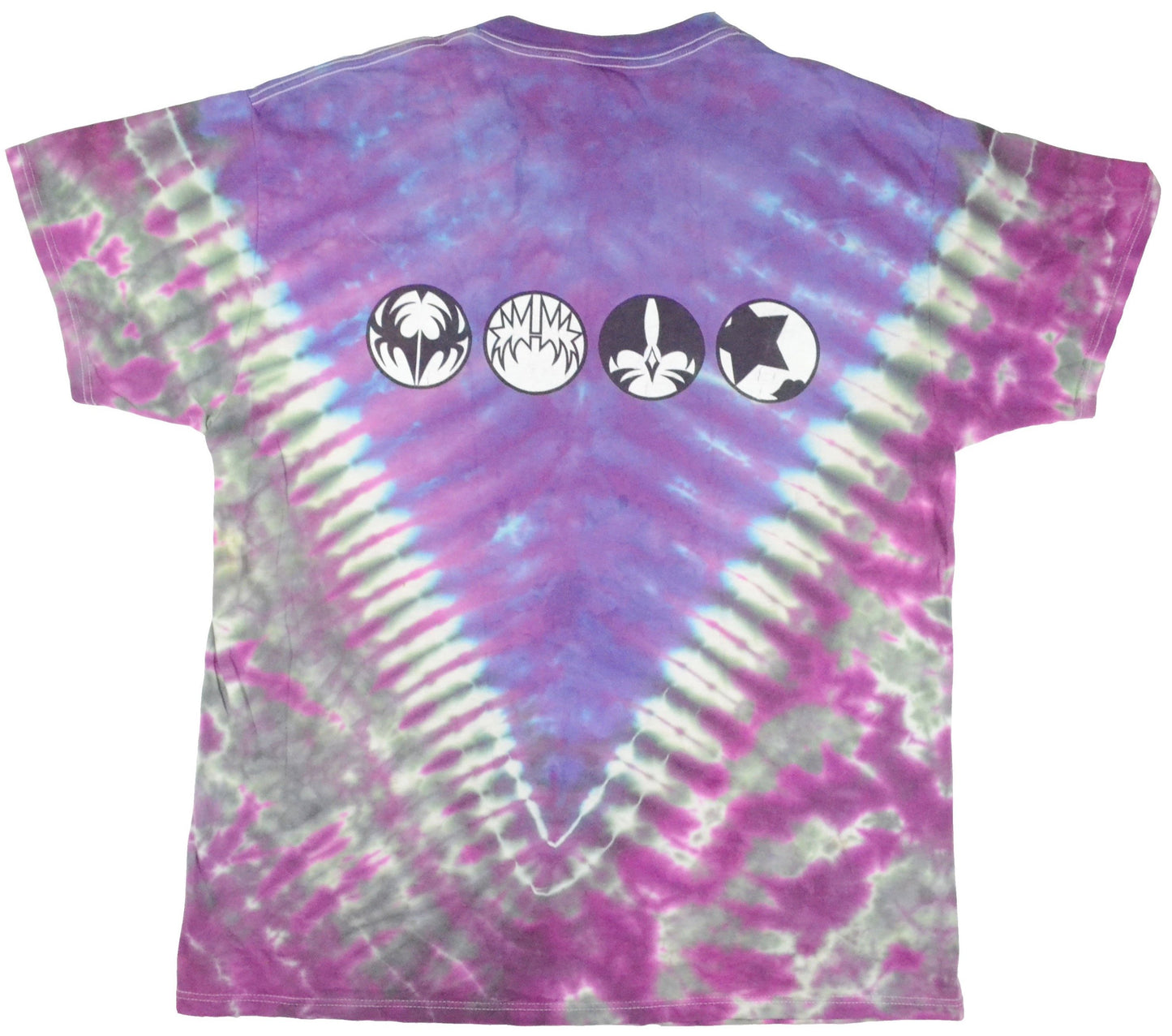 Vintage Band T-Shirt 1998 Kiss Psycho Circus Tie Dye, Camiseta