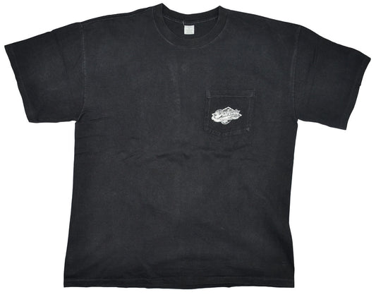 Vintage Dakota Cigarettes 1991 Promotional Shirt Dakota Cigarettes was a brand of American tobacco which was introduced in 1990. After test-marketing in several American cities, the brand didn't yield the desired results and was eventually withdrawn in the same year of its released. The tee has a crazy back graphic and a really good fade and vintage look.