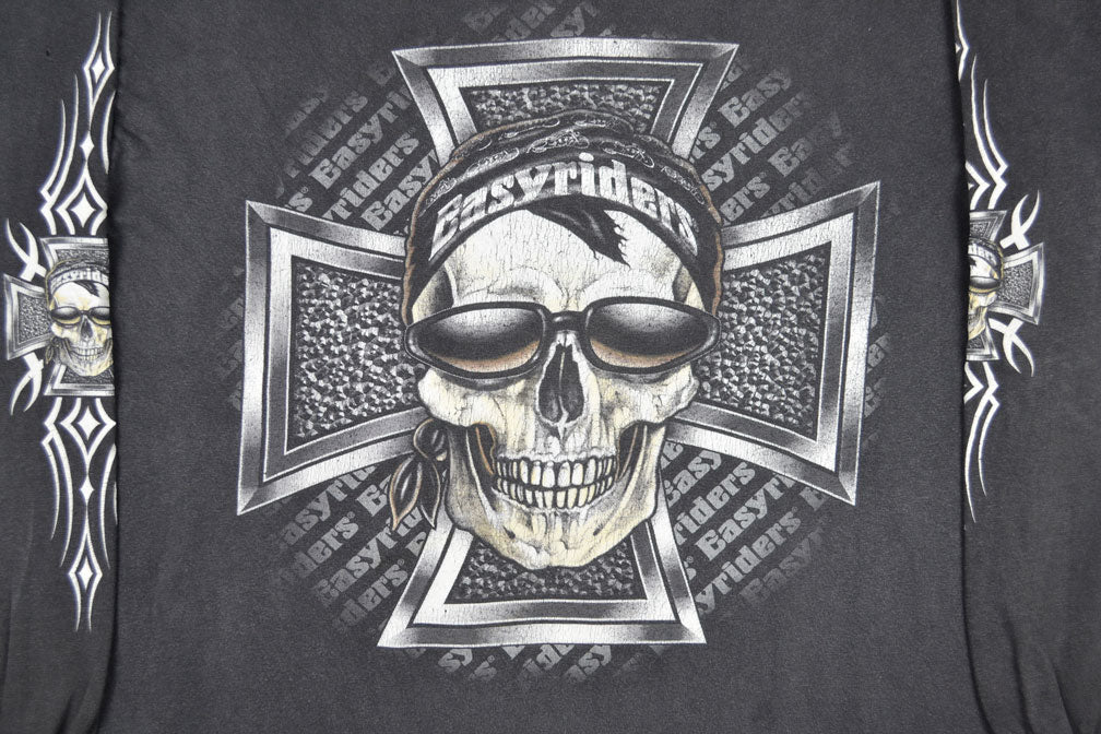 EASY RIDERS Motorcycle Vintage Long-Sleeve T-Shirt (L)