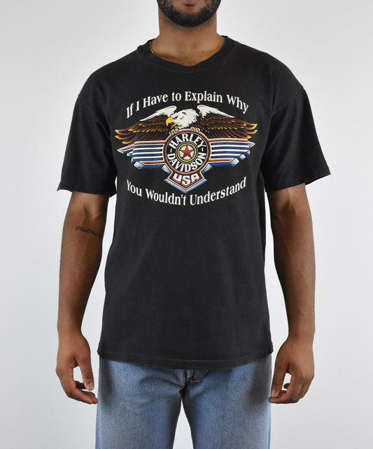 1990s HARLEY DAVIDSON T-Shirt (L)