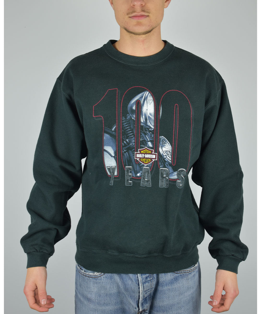 00s Harley Davidson "100 Year Anniversary" Sudadera Retro