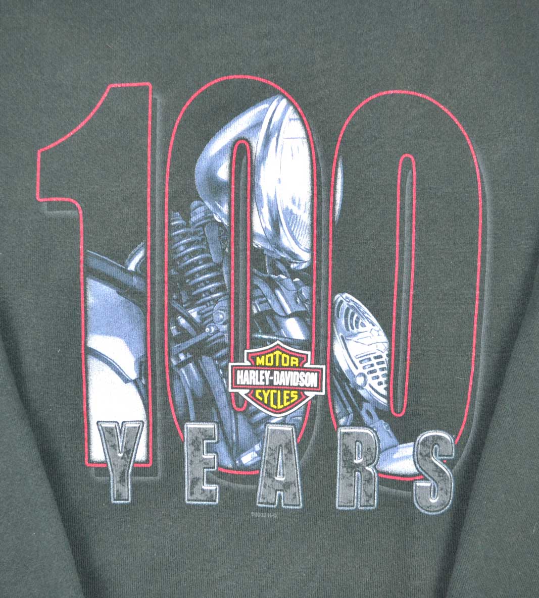 00s Harley Davidson "100 Year Anniversary" Sudadera Retro