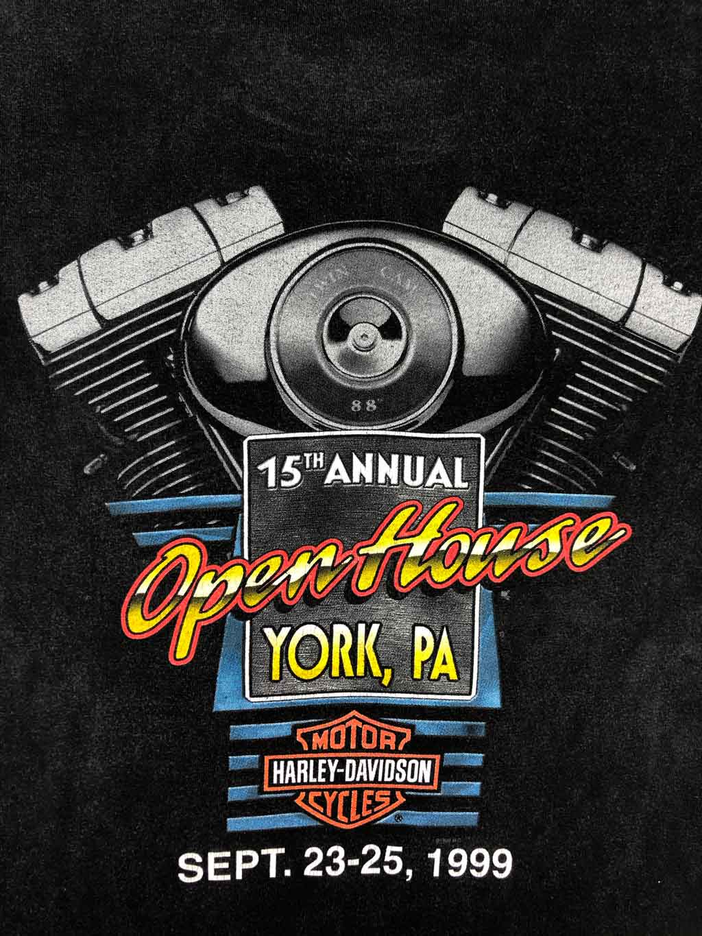 1999 HARLEY DAVIDSON "15th Annual Open House" Camiseta Vintage