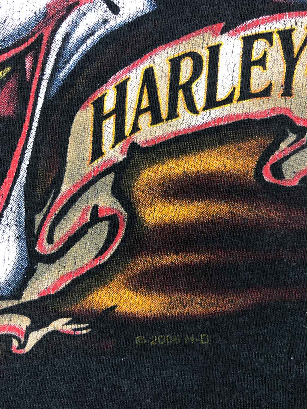 00s HARLEY DAVIDSON "Alamo City" Camiseta Retro