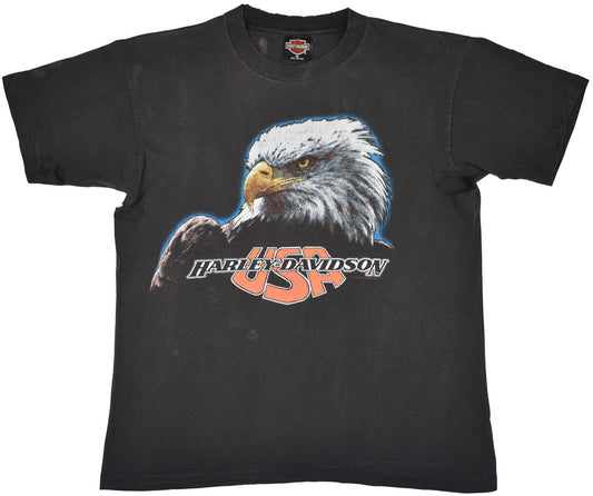 Vintage Harley Davidson 1990 "H&M Cycles" Shirt Vintage Harley Davidson shirt with a crazy fade and vintage look. Minor holes and stains on the shirt. Really cool vintage details. See photos for a detailed look.