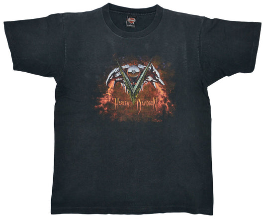 Vintage Harley Davidson 1997 "Mechanic Wolf" Shirt Vintage Harley Davidson shirt with crazy front graphic and cool back details. The shirt has a really good fade and vintage condition.