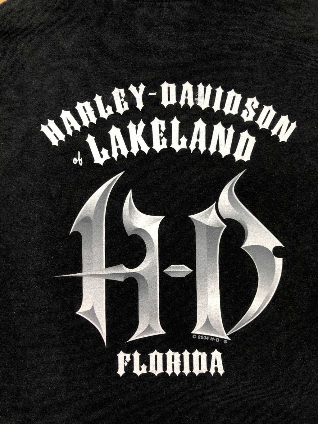 00s HARLEY DAVIDSON "Lakeland HD" Camiseta Retro
