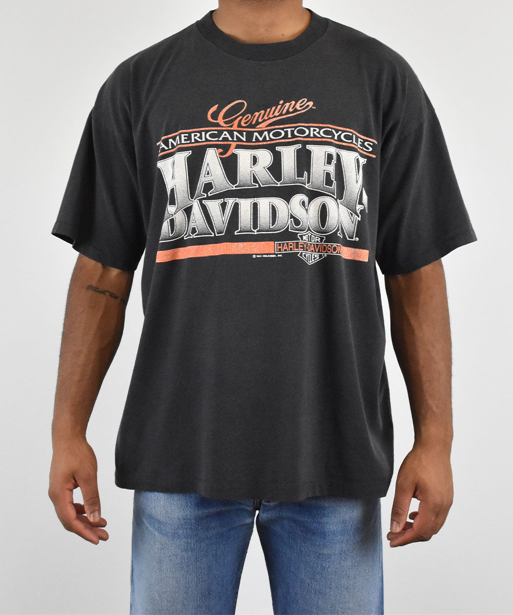Camiseta Vintage HARLEY DAVIDSON 1991 (XL)