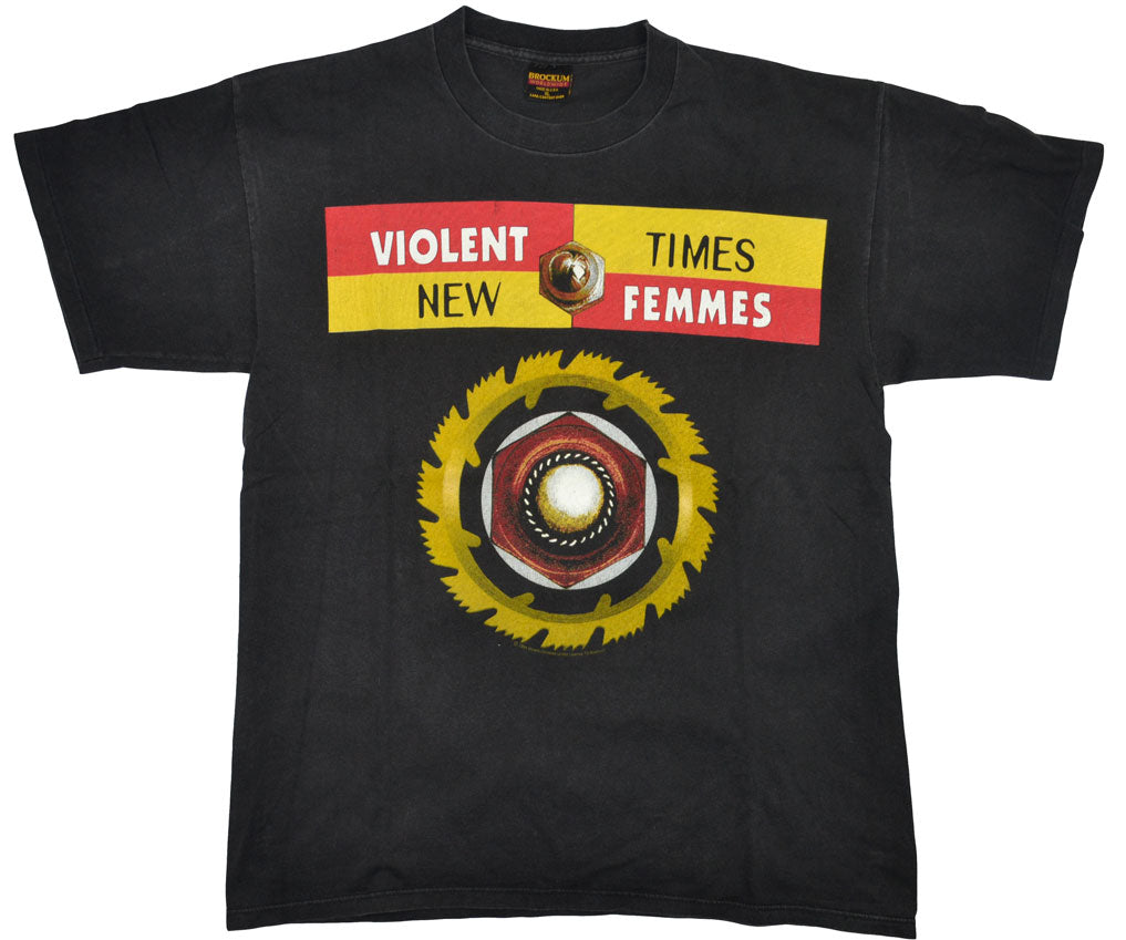 Vintage Violent Femmes 1994 "New Times" Shirt Violent Femmes are an American folk punk band from Wisconsin. The band went on to become one of the most successful alternative rock bands of the 80s. New Times is the sixth studio album of the band. Breakin´Up was the lead single of the album. The shirt has a really good vintage look. Incredible condition.