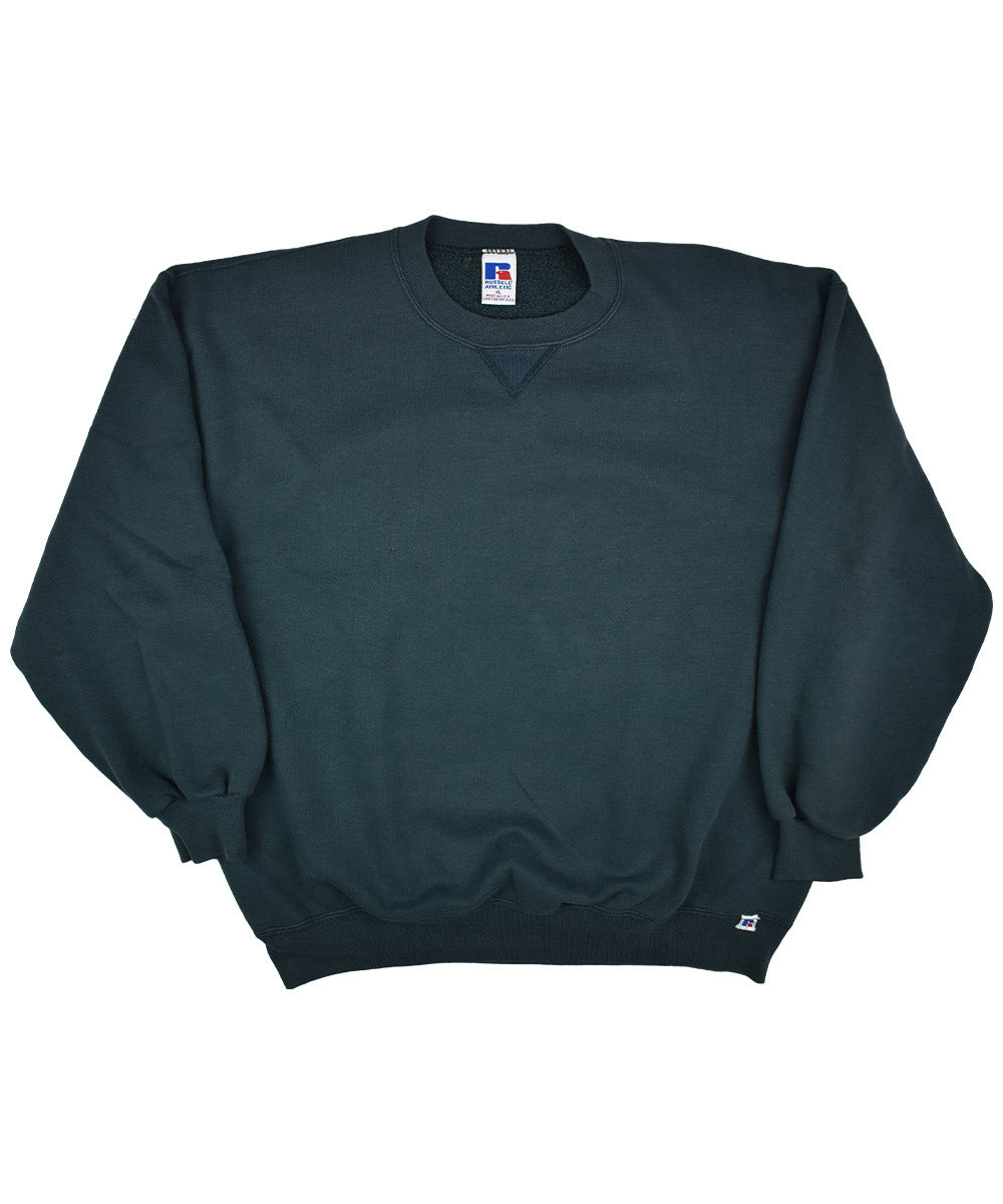 vintage des années 90 Russell Athletic vert foncé sweat blanc vintage des années 90 Russell Athletic vert foncé sweat blanc