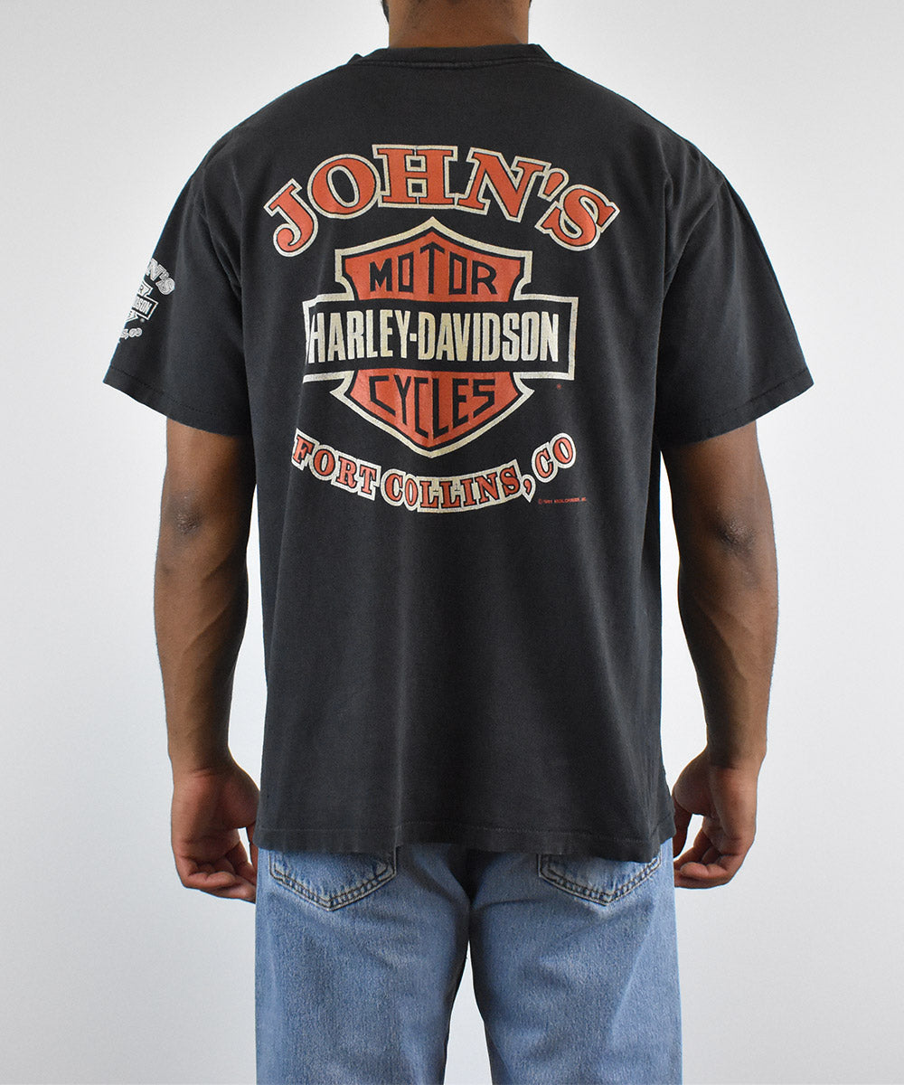 1991 HARLEY DAVIDSON Vintage T-Shirt (L)