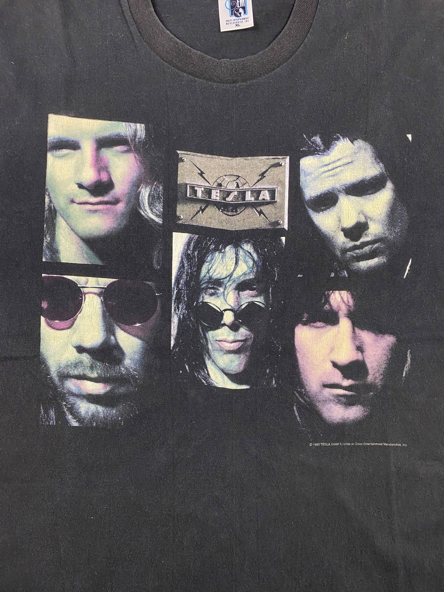 Vintage T-Shirt 1995 TESLA Bust A Nut, Camiseta