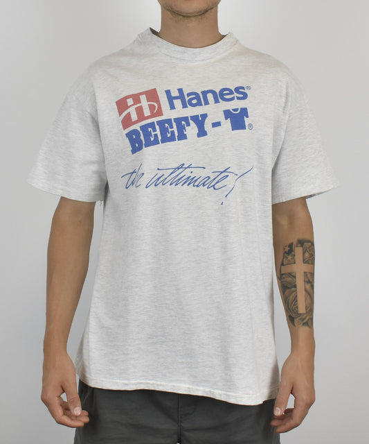 1990s HANES-BEEFY T-Shirt (L)