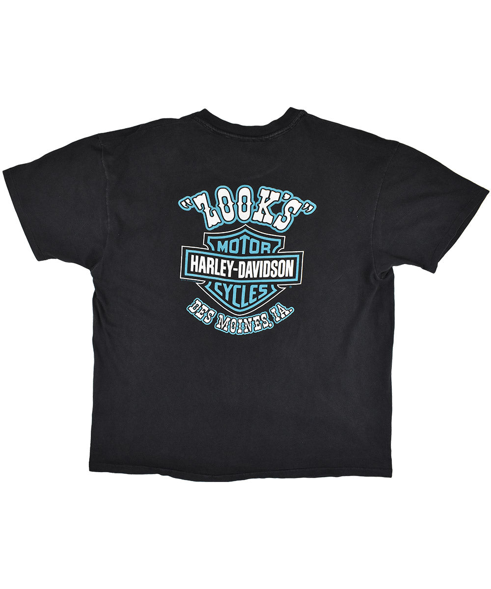 1990s HARLEY DAVIDSON T-Shirt (2XL)