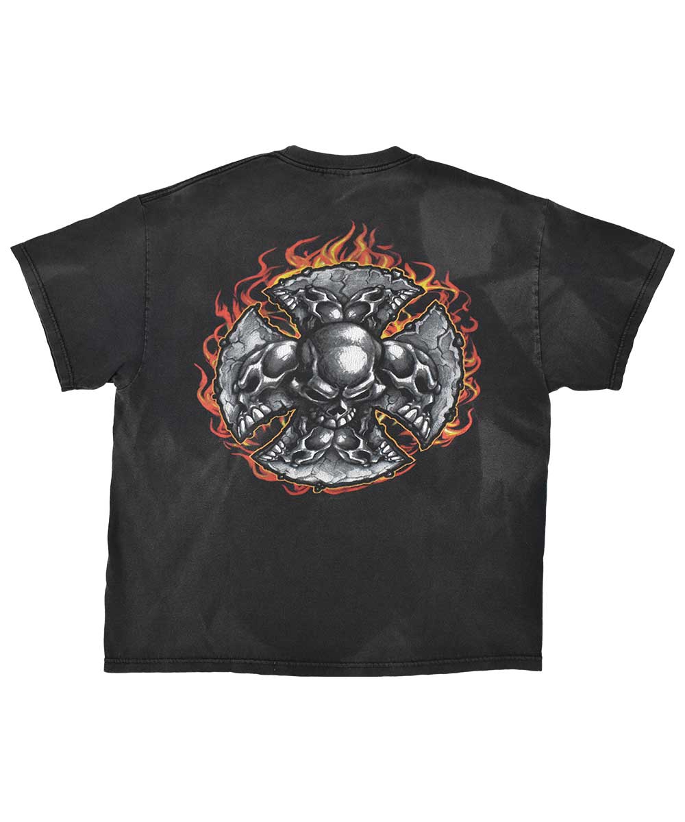 Camiseta Vintage SKULL FLAMES (L)