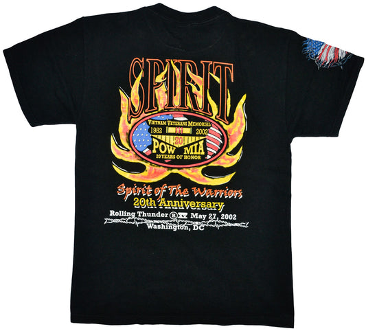 Vintage Rolling Thunder "War Memorial" 2002 Motorcycle Shirt Vintage Rolling Thunder motorcycle shirt with cool graphics. Spirit of The Warriors. Really cool details all-around the shirt. The tee has a really good condition.
