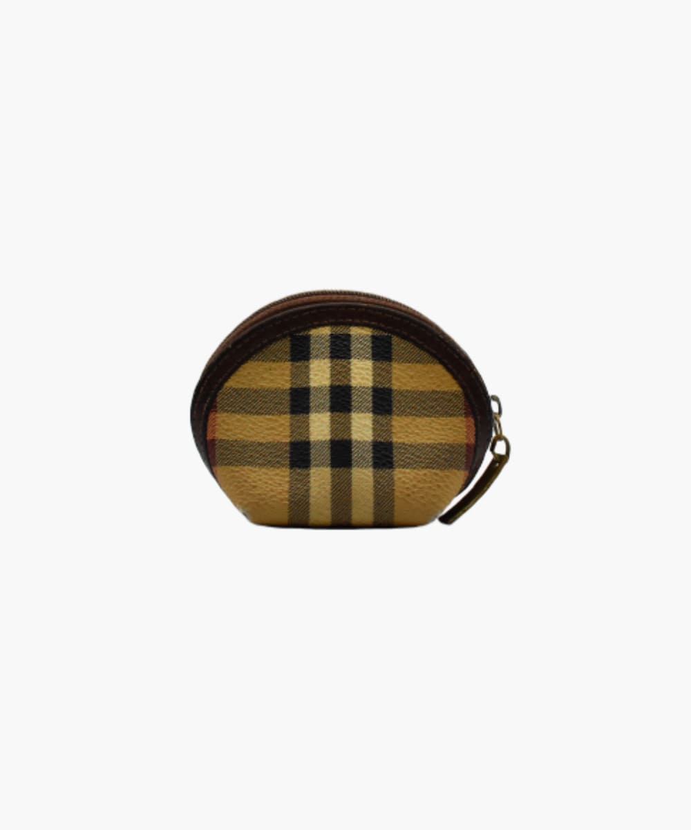 Burberry round discount coin purse