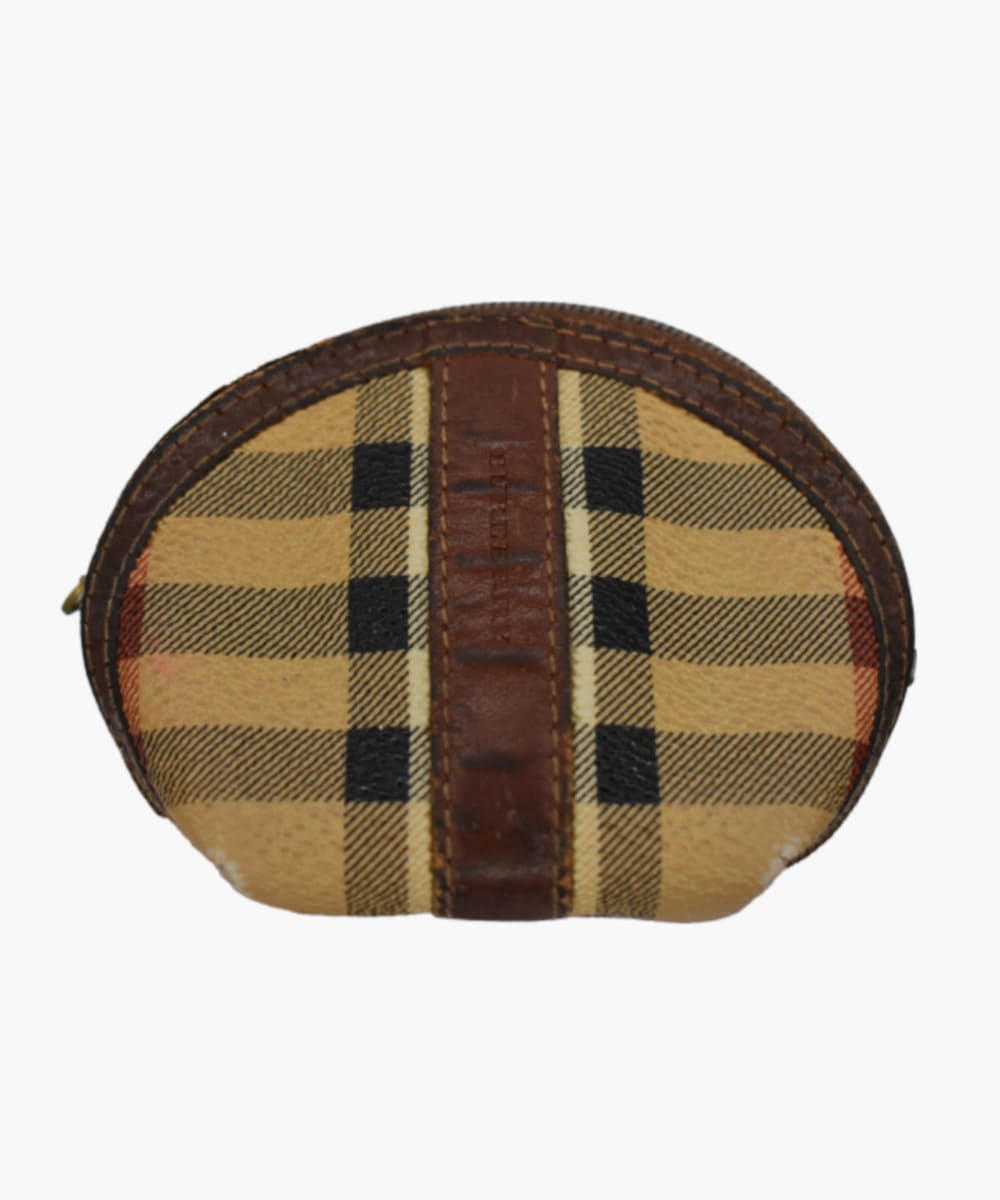 Burberry round best sale coin purse