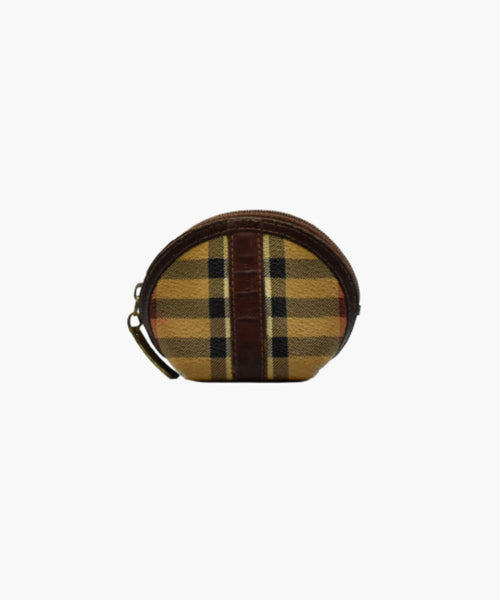 【新品未使用】Burberry Coin case Nova Check BURBERRY Nova Check Heart Coin Case Red 880127 | FASHIONPHILE