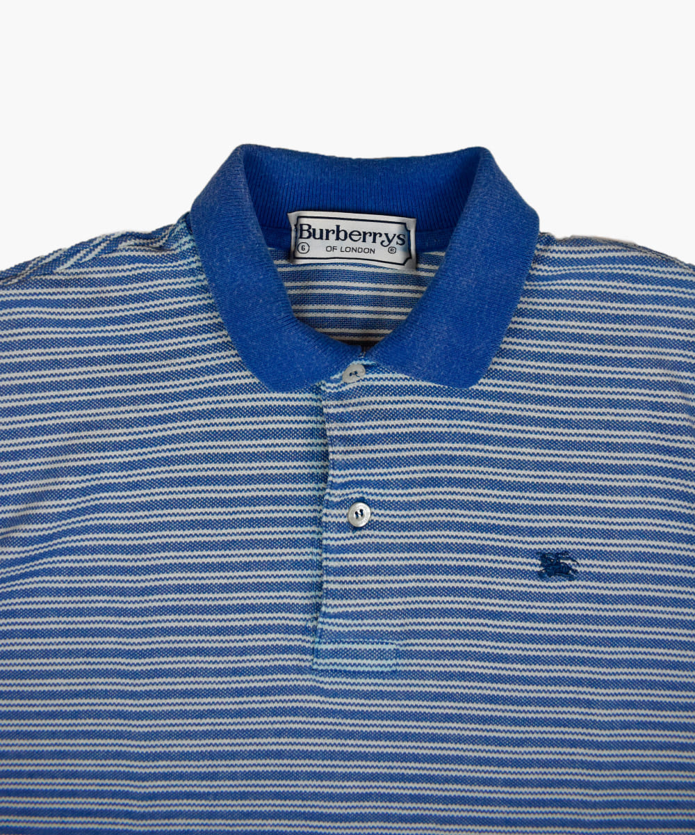 Burberry polo clearance shirt blue