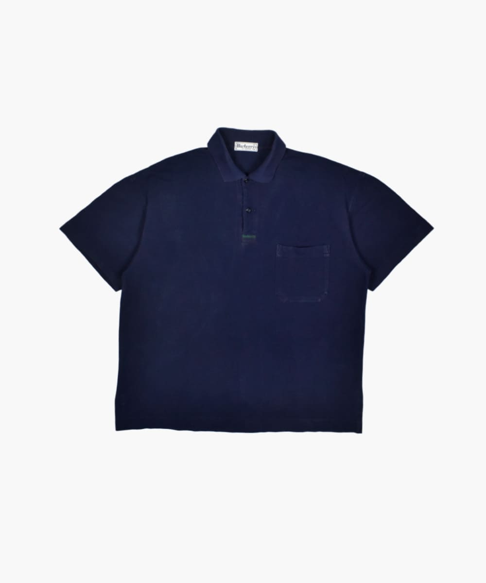 Burberry polo navy clearance blue