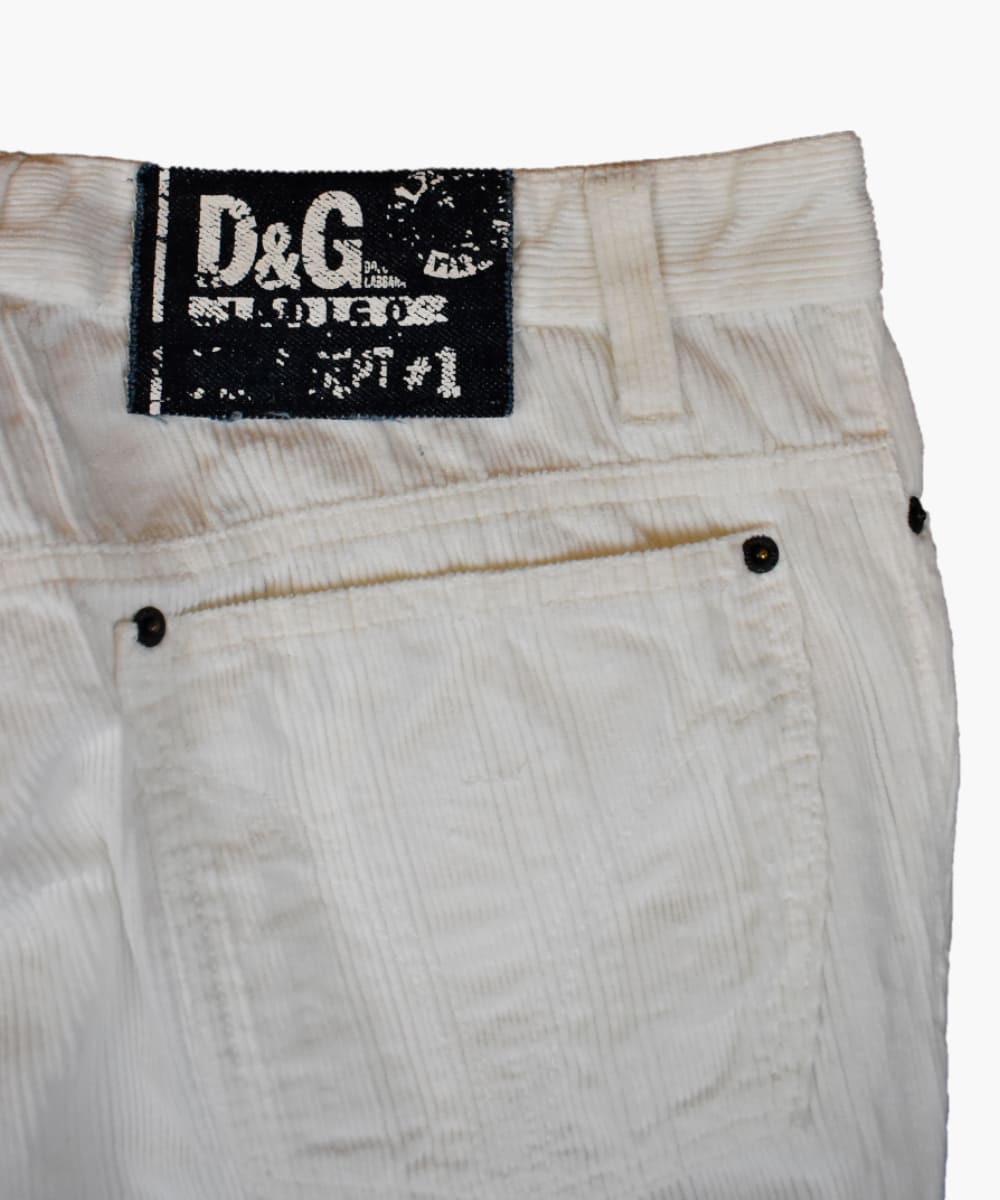 Vintage dolce & gabanna white hotsell jeans