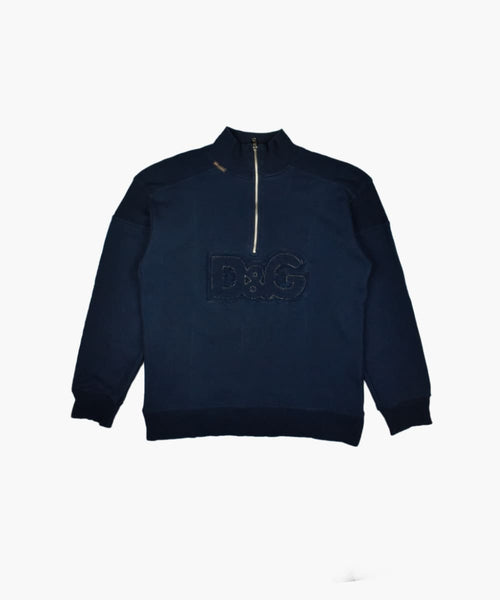 Dolce & Gabbana ネイビー パーカー twovault-vintage-dolce-gabbana