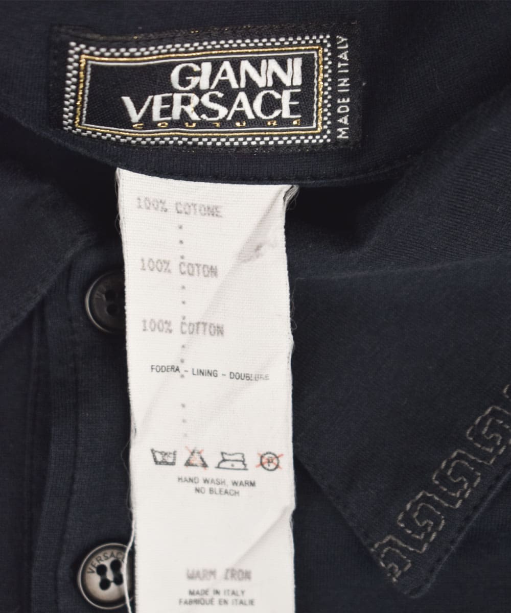 ▷ Vintage Gianni Versace Couture Polo Shirt TWOVAULT