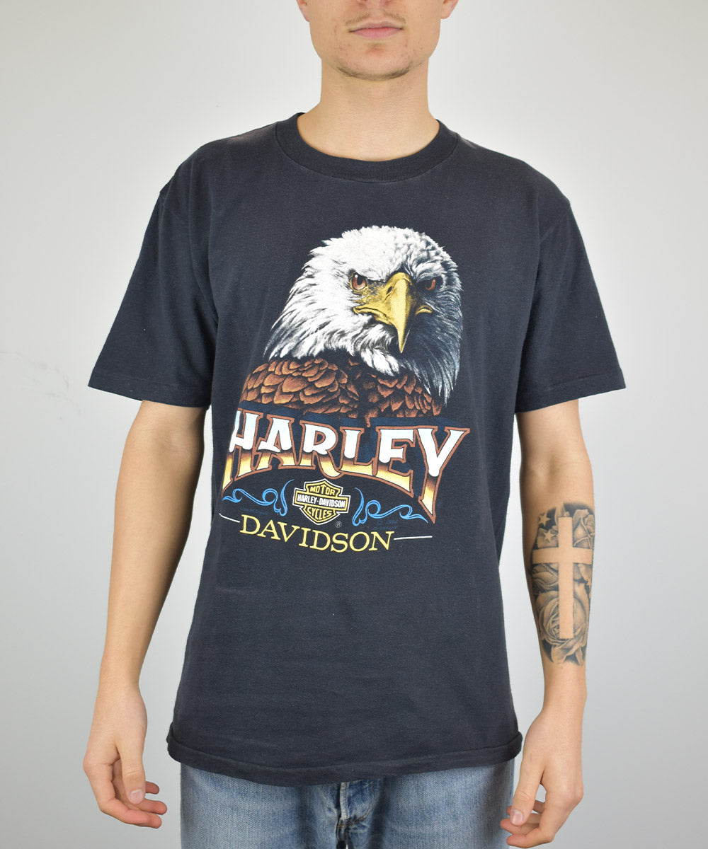 Vintage 1984 store Harley Davidson Single stitch American eagle acid washed T-shirt