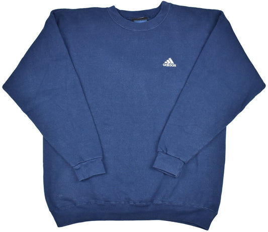 Vintage Adidas 90s Embroidered Mini Logo Crewneck  Vintage Adidas crewneck with an embroidered mini logo. No important holes or stains. The piece has a good vintage condition. 