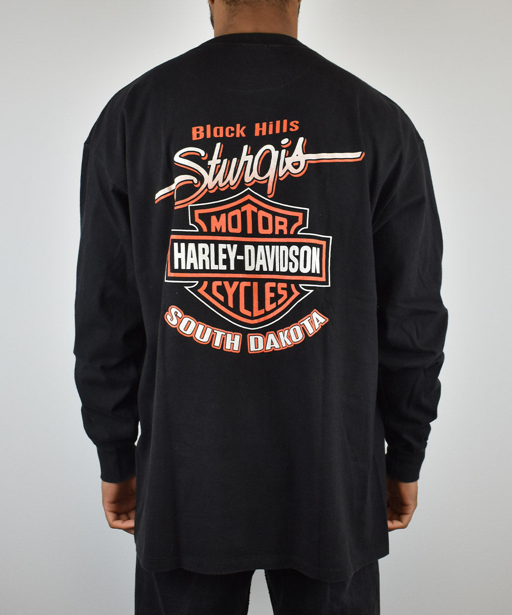 1995 HARLEY DAVIDSON Vintage Long-Sleeve T-Shirt (XL)