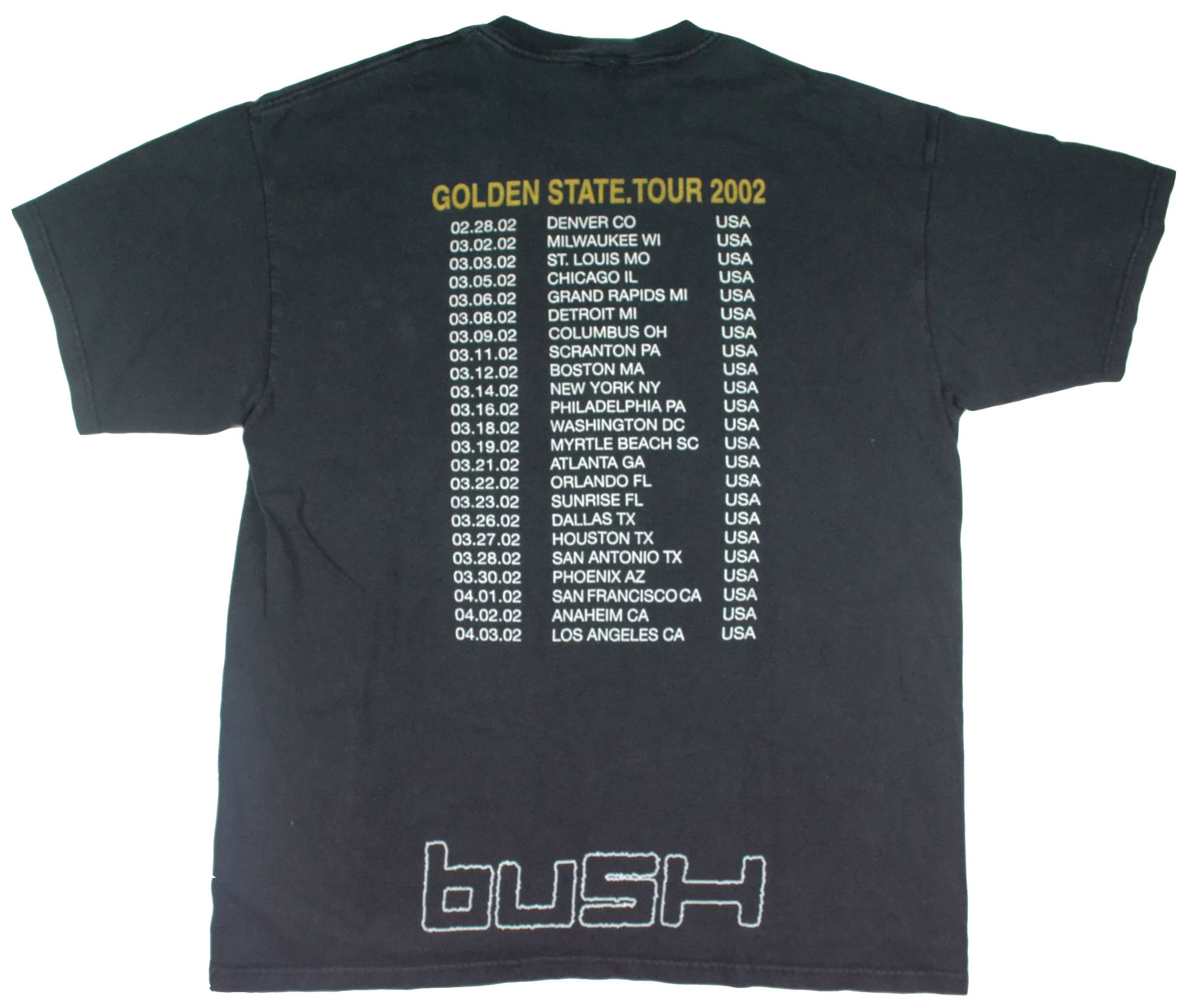 Vintage Band T-Shirt 2002 BUSH Golden State, Camiseta