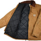 Vintage Carhartt 90s Canvas Trucker Jacket  Vintage Carhartt jacket with some stains and little holes allover the piece. The jacket has a good vintage look.