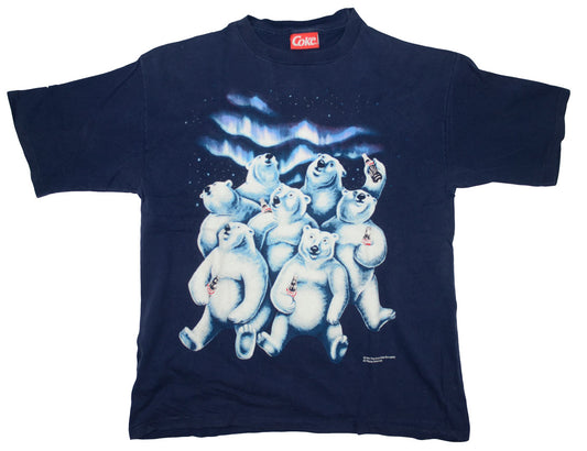 Vintage Coca Cola 1994 "Bears Company" Promotional Shirt This is a promotional The Coca Cola Company shirt. The tee is from one year after the debut of the first "bear comercial" on the TV. The tee has a really good vintage condition.