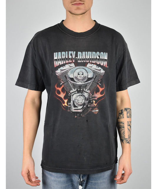 00s HARLEY DAVIDSON "Factory Tour" Camiseta Vintage