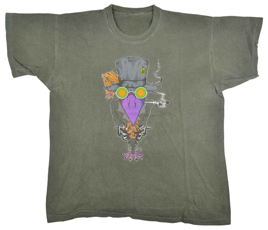 Vintage The Black Crowes 1994 Band Shirt The Black Crowes are an American rock band formed in 1984. The band is listed at number 92 on VH1's 100 Greatest Artists of Hard Rock. The readers of Rolling Stone voted them as the Best New American Band in 1990. One of the best songs of the band are Hard to Handle and She Talks to Angels. The has has a good fade and vintage look.