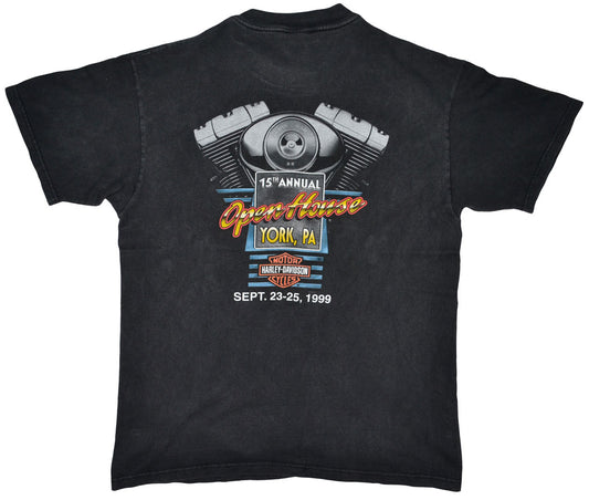 Vintage Harley Davidson 1999 "15th Annual Open House" Motorcycle Shirt