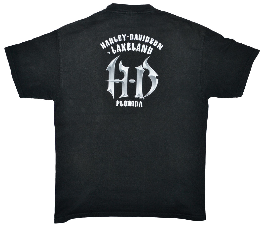 Retro Harley Davidson 2004 "Lakeland HD" Motorcycle Shirt