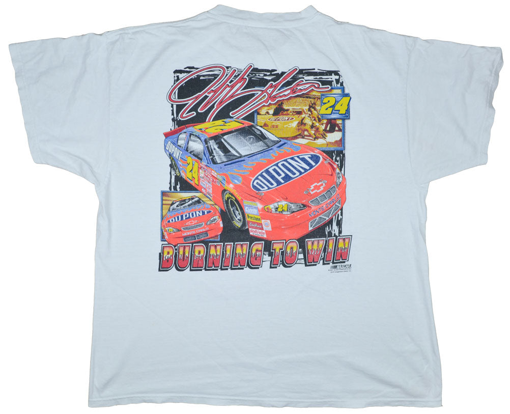 Vintage Nascar Jeff Gordon 2001 "Burning To Win" Shirt