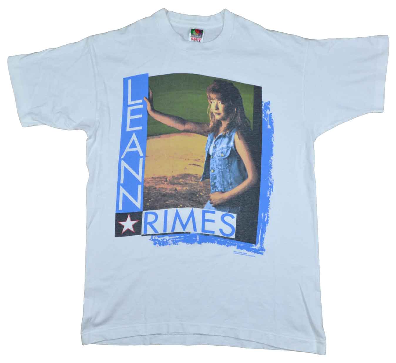 1996 LEANN RIMES "Blue" Debut Album Shirt - Two Vault Vintage