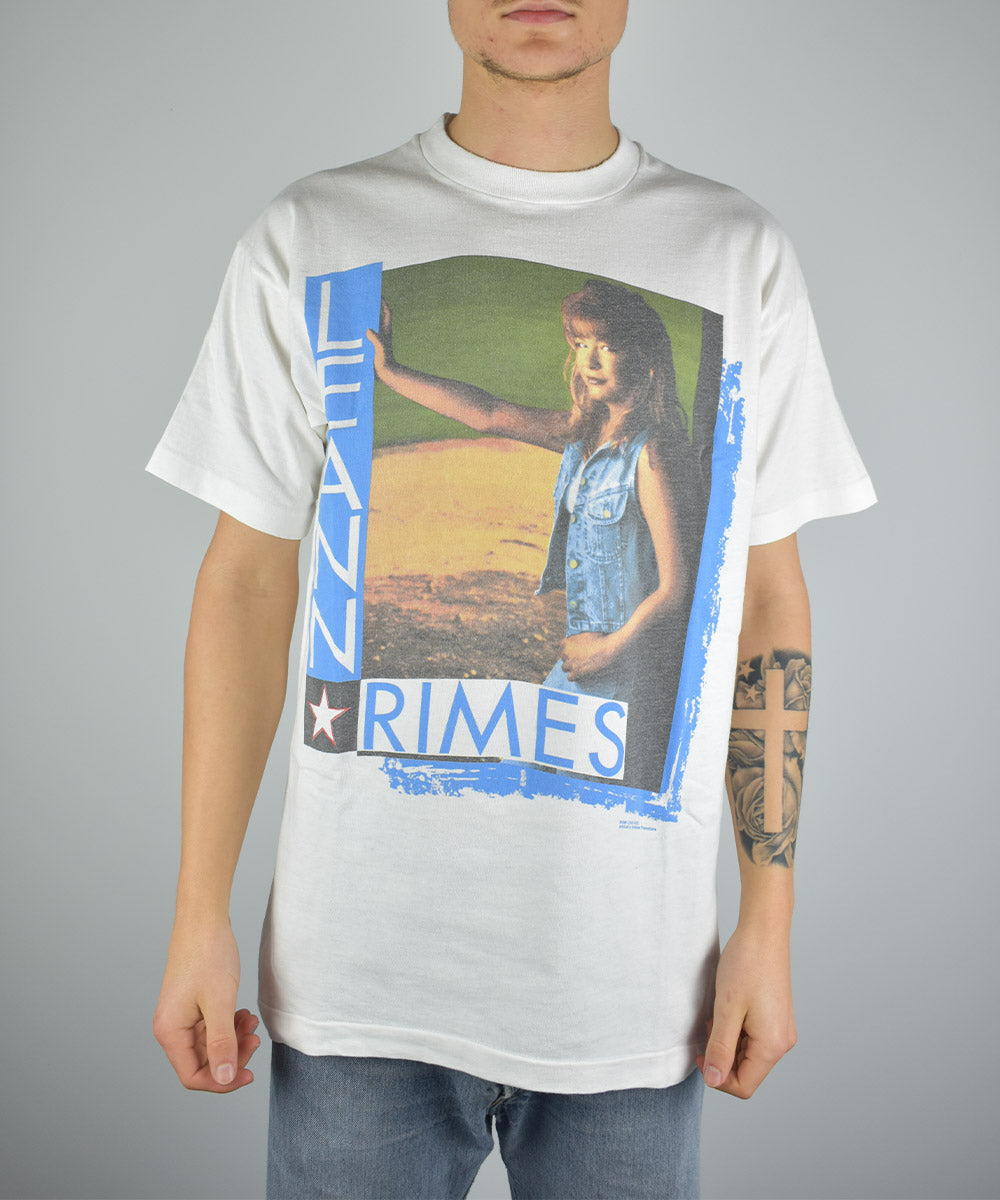 1996 LEANN RIMES "Blue" Camiseta Vintage