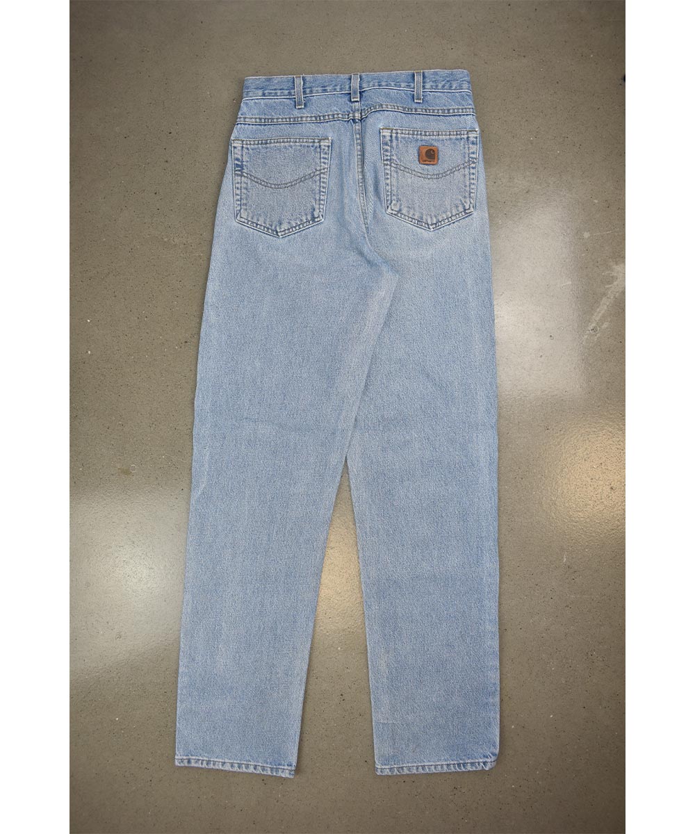 Vintage Carhartt High-waisted Faded Jeans W31, Vintage Jeans, High Waisted Jeans, Carhartt Jeans, Light authentic Wash Jeans