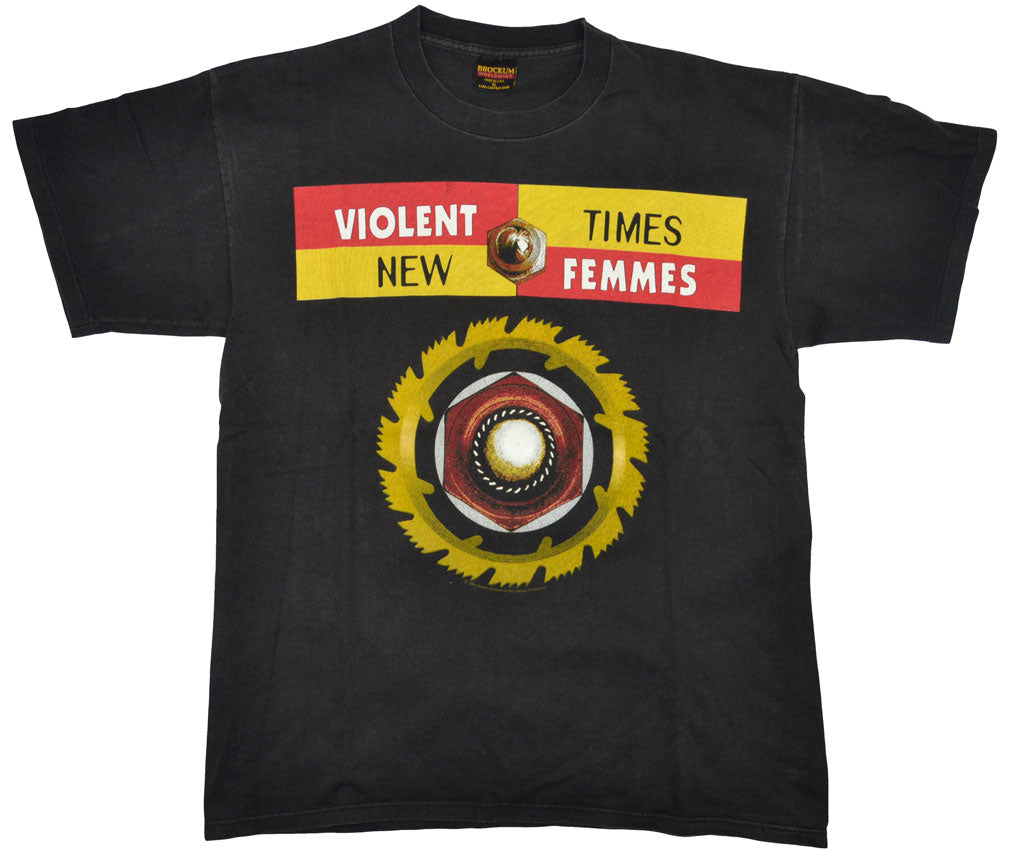 Vintage Violent Femmes 1994 "New Times" Shirt  Violent Femmes are an American folk punk band from Wisconsin. The band went on to become one of the most successful alternative rock bands of the 80s. New Times is the sixth studio album of the band. Breakin´Up was the lead single of the album. The shirt has a really good vintage look. Incredible condition.